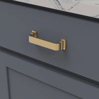 Brighton Collection Pull 3-3/4'' cc Brushed Golden Brass Finish B077893BGB