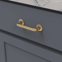 Urbane Collection Pull 3-3/4'' cc Brushed Golden Brass Finish B077947BGB