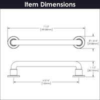 Urbane Collection Pull 6-5/16'' cc Satin Nickel Finish B077949SN