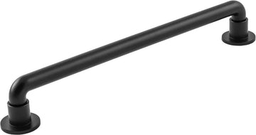 Urbane Collection Pull 8-13/16'' cc Matte Black Finish B077951MB