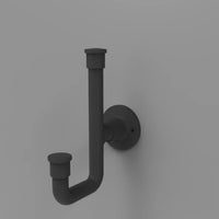 Urbane Collection Hook 1-1/4'' cc Matte Black Finish B077954MB