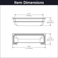 Brighton Collection Cup Pull 3-3/4'' cc Satin Nickel Finish B077958SN