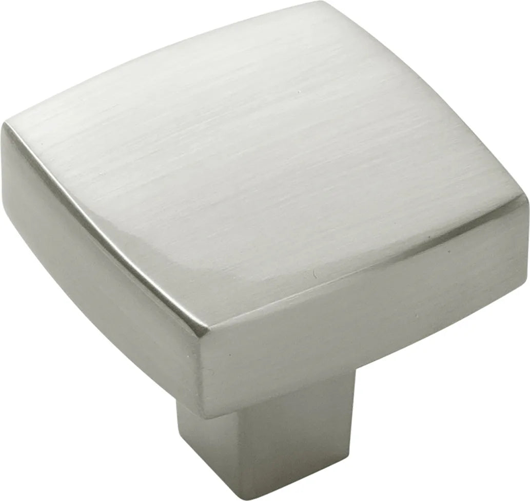 Coventry Collection Knob 1-1/4'' Square Satin Nickel Finish B077986SN