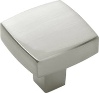 Coventry Collection Knob 1-1/4'' Square Satin Nickel Finish B077986SN