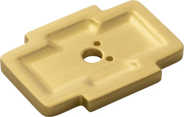 Coventry Collection Knob Backplate 1-3/4'' x 1-1/4'' Brushed Golden Brass Finish B077995BGB