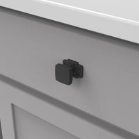 Coventry Collection Knob Backplate 1-3/4'' x 1-1/4'' Matte Black Finish B077995MB