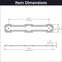 Coventry Collection Pull Backplate 6-5/16'' cc Satin Nickel Finish B077999SN