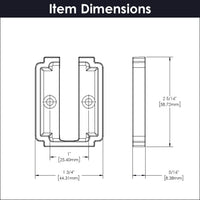 Coventry Collection Hook Backplate 1'' cc Polished Nickel Finish B07800214