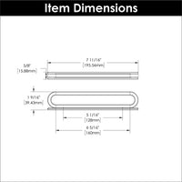 Corsa Collection Pull 5-1/16'' & 6-5/16'' (160mm) cc Matte Black Finish B078786MB