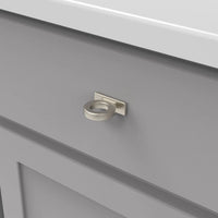 Corsa Collection Ring Knob 1-3/4'' x 5/8'' Satin Nickel Finish B078787SN