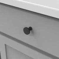 Anders Collection Knob 1-1/4'' diam Matte Black Finish B078788MB