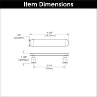 Anders Collection Pull 3-3/4'' cc Satin Nickel Finish B078789SN