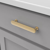 Anders Collection Pull 5-1/16'' cc Brushed Golden Brass Finish B078790BGB