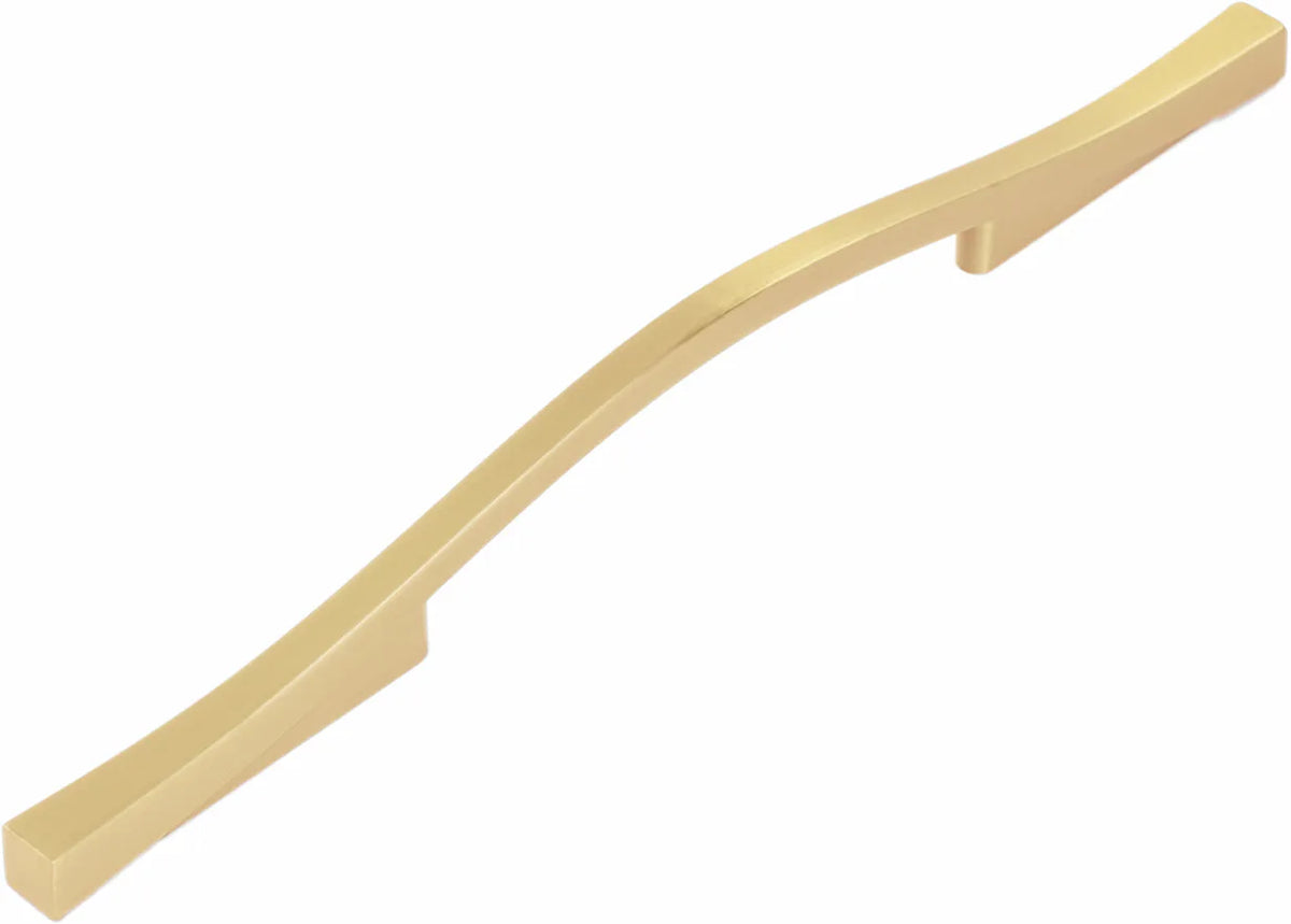 Emerge Collection Pull 5-1/16'' & 6-5/16'' (160mm) cc Brushed Golden Brass Finish B078797-BGB