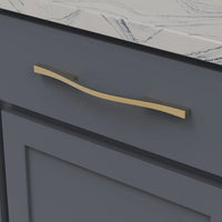 Emerge Collection Pull 5-1/16'' & 6-5/16'' (160mm) cc Brushed Golden Brass Finish B078797-BGB