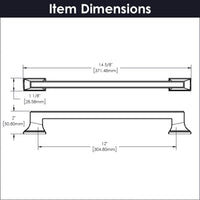 Brownstone Collection Appliance Pull 12'' cc Polished Nickel Finish B078830-14