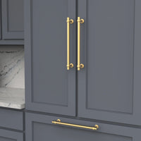 Ostia Collection Appliance Pull 12'' cc Brushed Golden Brass Finish B079396-BGB