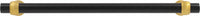 Sinclaire Collection Pull 12'' cc Matte Black & Brushed Golden Brass Finish B076894-MBBGB