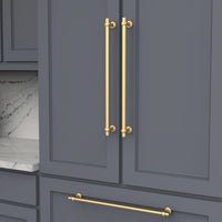 Ostia Collection Appliance Pull 18'' cc Brushed Golden Brass Finish B079399-BGB