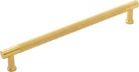 Verge Collection Appliance Pull 12'' cc Brushed Golden Brass Finish B079411-BGB