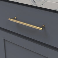 Verge Collection Pull 6-5/16'' cc Brushed Golden Brass Finish B079414-BGB