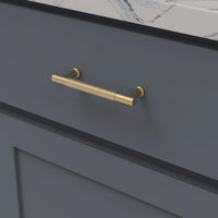Verge Collection Pull 3-3/4'' cc Brushed Golden Brass Finish B079429-BGB