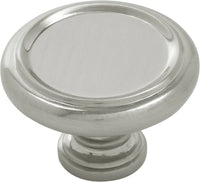 Berkshire Knob 1-1/2'' diam Satin Nickel Finish B079931-SN