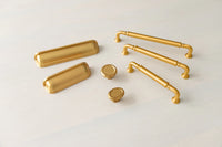 Berkshire Knob 1-1/2'' diam Brushed Golden Brass Finish B079931-BGB