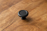 Berkshire Knob 1-1/2'' diam Matte Black Finish B079931-MB