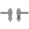 Bathroom Lock - Maximum C-C - 57mm