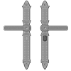 Bathroom Lock - Maximum C-C - 146mm