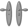Bathroom Lock - Maximum C-C - 125mm