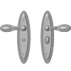 Bathroom Lock - Maximum C-C - 90mm