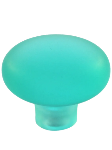 Beach Glass Frost Mushroom Knob