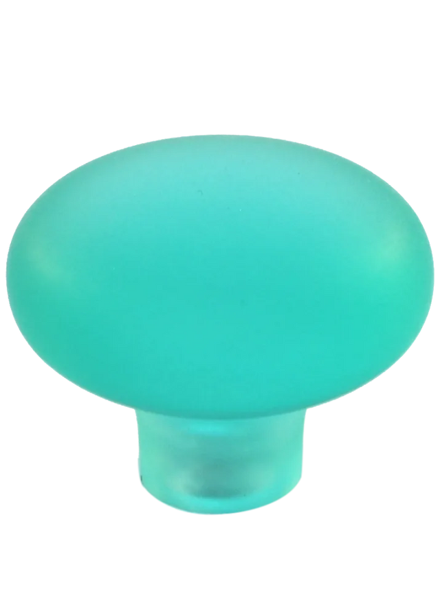 Beach Glass Frost Mushroom Knob