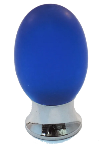 Athens Blue Polyester with Solid Brass Knobs 101-CM003-PB