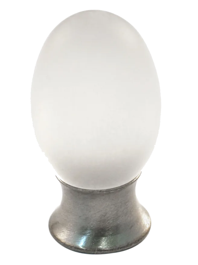 Athens Clear Polyester with Solid Brass Knobs 101-CM006-PB