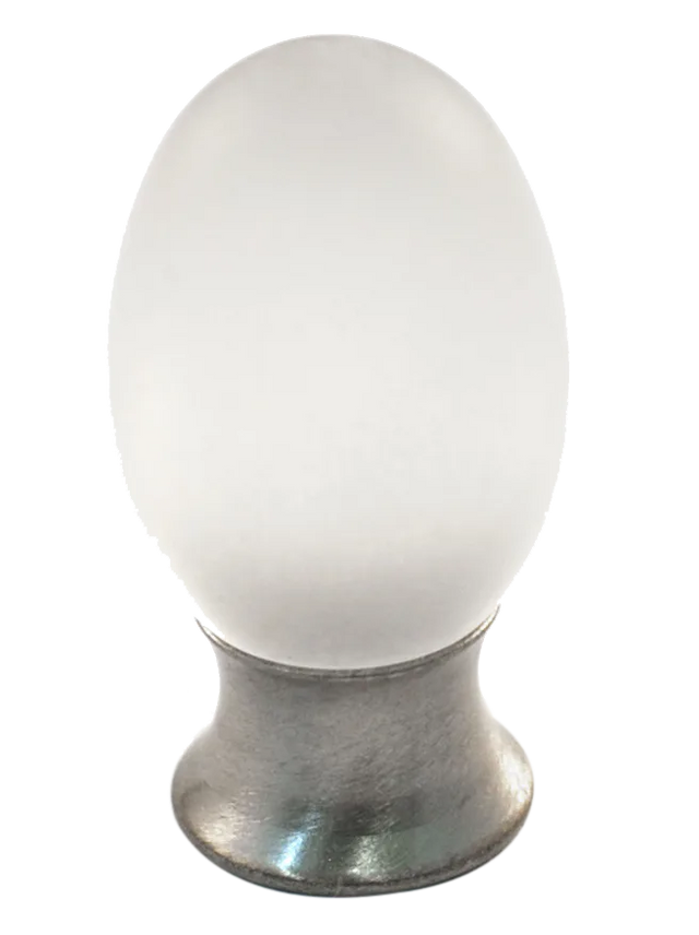 Athens Clear Polyester with Solid Brass Knobs 101-CM006-PB