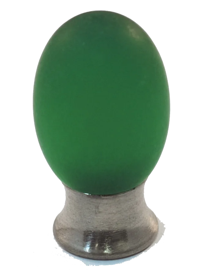 Athens Green Polyester with Solid Brass Knobs 101-CM014-PB