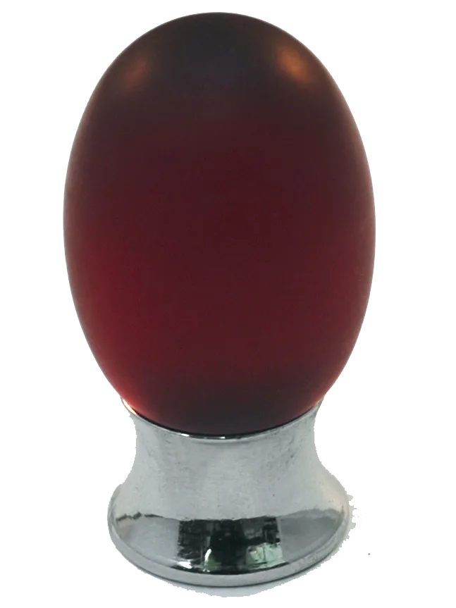 Athens Red Polyester with Solid Brass Knobs 101-CM018-PB