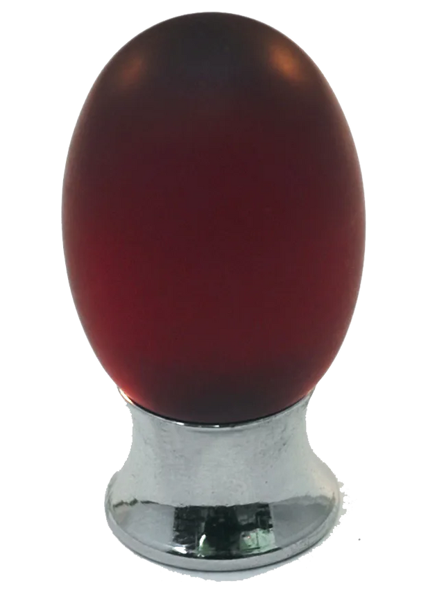 Athens Red Polyester with Solid Brass Knobs 101-CM018-PB