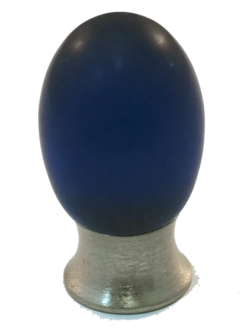 Athens Cobalt Blue Polyester with Solid Brass Knobs 101-CM020-PB