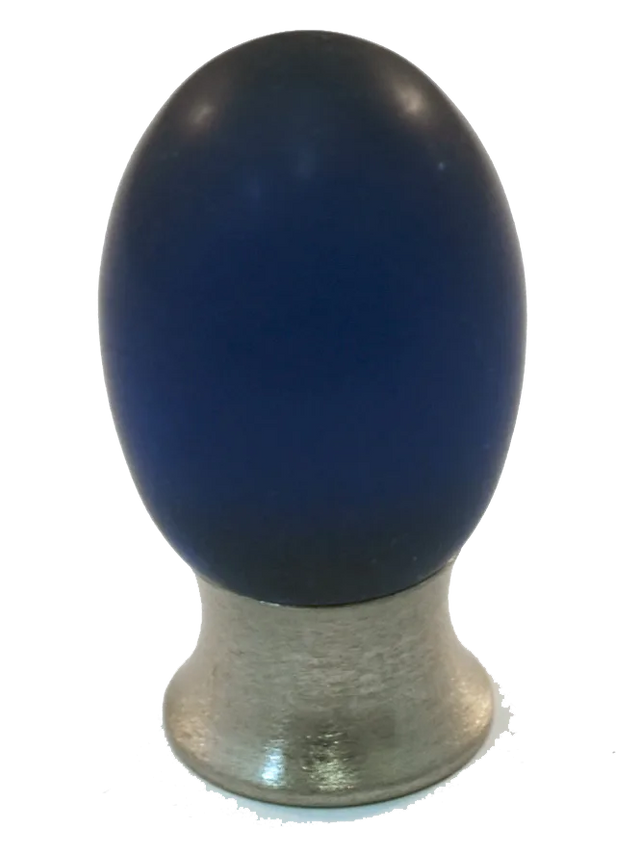 Athens Cobalt Blue Polyester with Solid Brass Knobs 101-CM020-PB
