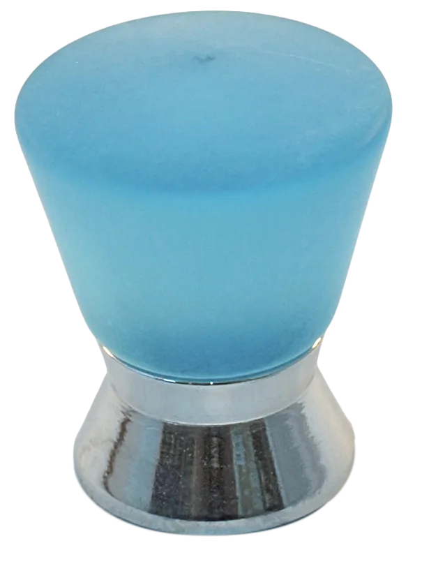 Athens Light Blue Polyester with Solid Brass Knobs 102-CM002-PB