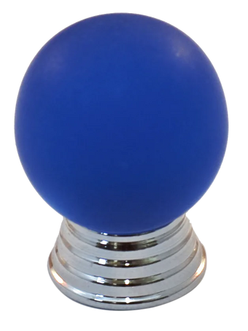 Athens Blue Polyester with Solid Brass Knobs 102-CM003-PB