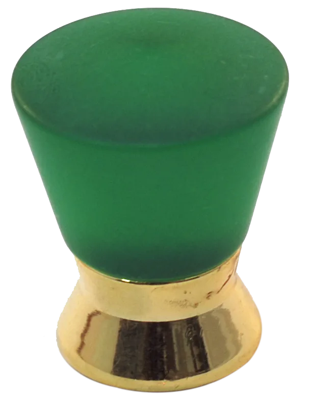 Athens Green Polyester with Solid Brass Knobs 102-CM014-PB