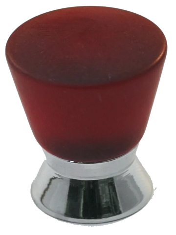 Athens Red Polyester with Solid Brass Knobs 102-CM018-PB