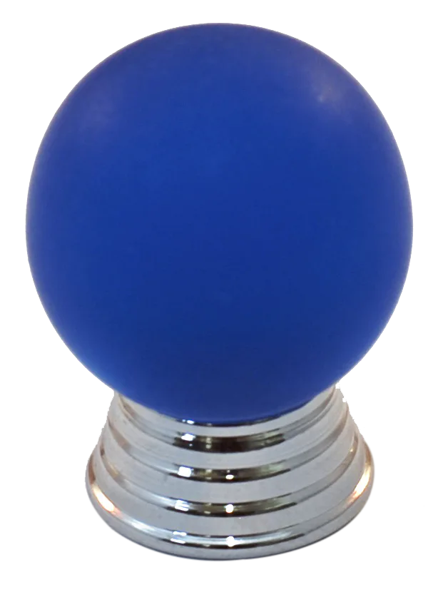 Athens Blue Polyester with Solid Brass Knobs 106-CM003-PB