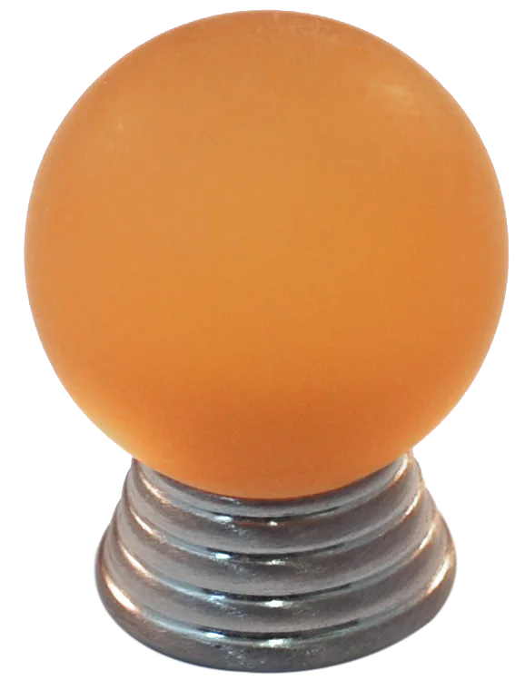 Athens Amber Polyester with Solid Brass Knobs 106-CM011-PB