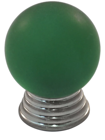 Athens Green Polyester with Solid Brass Knobs 106-CM014-PB